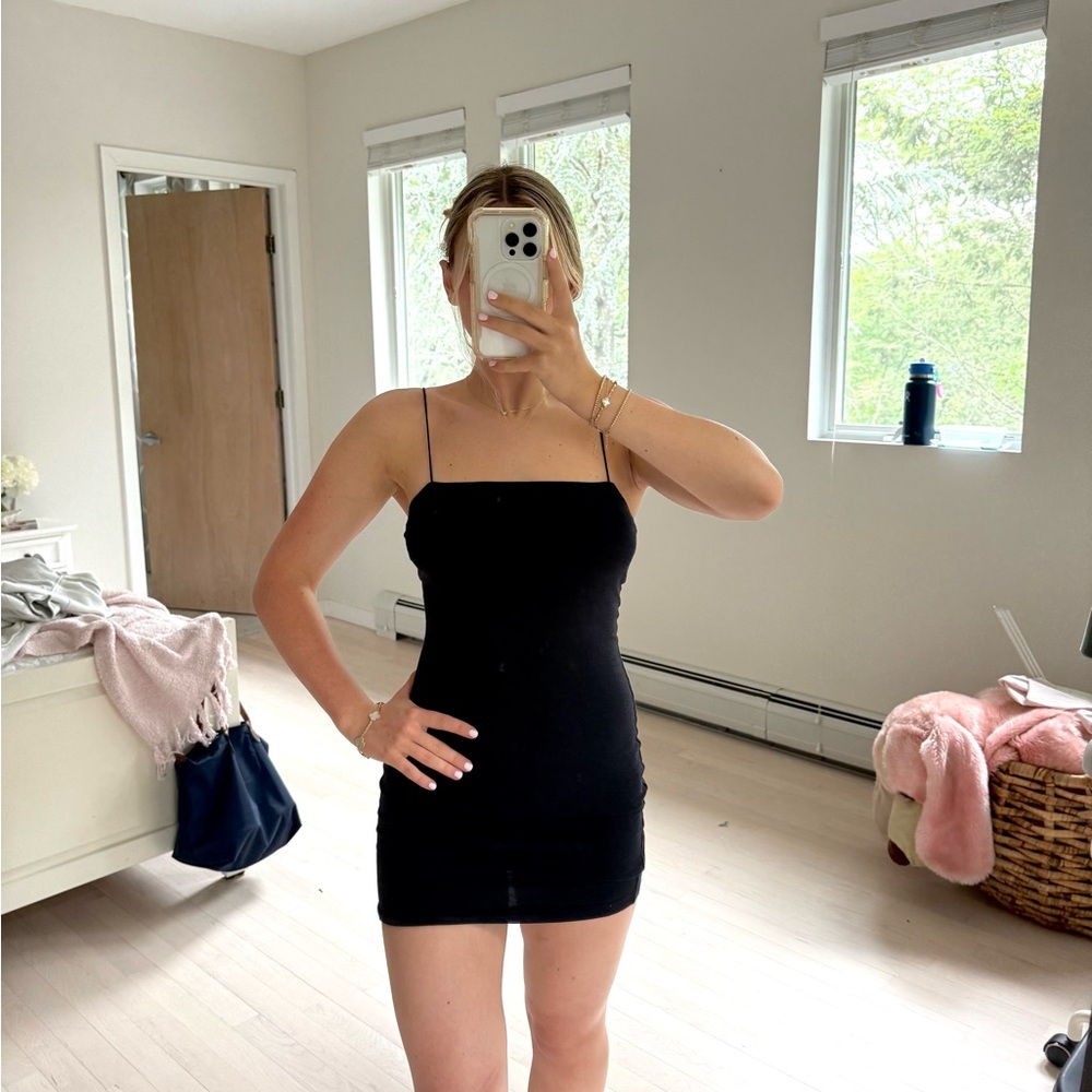 Garage Black Bodycon Mini Dress